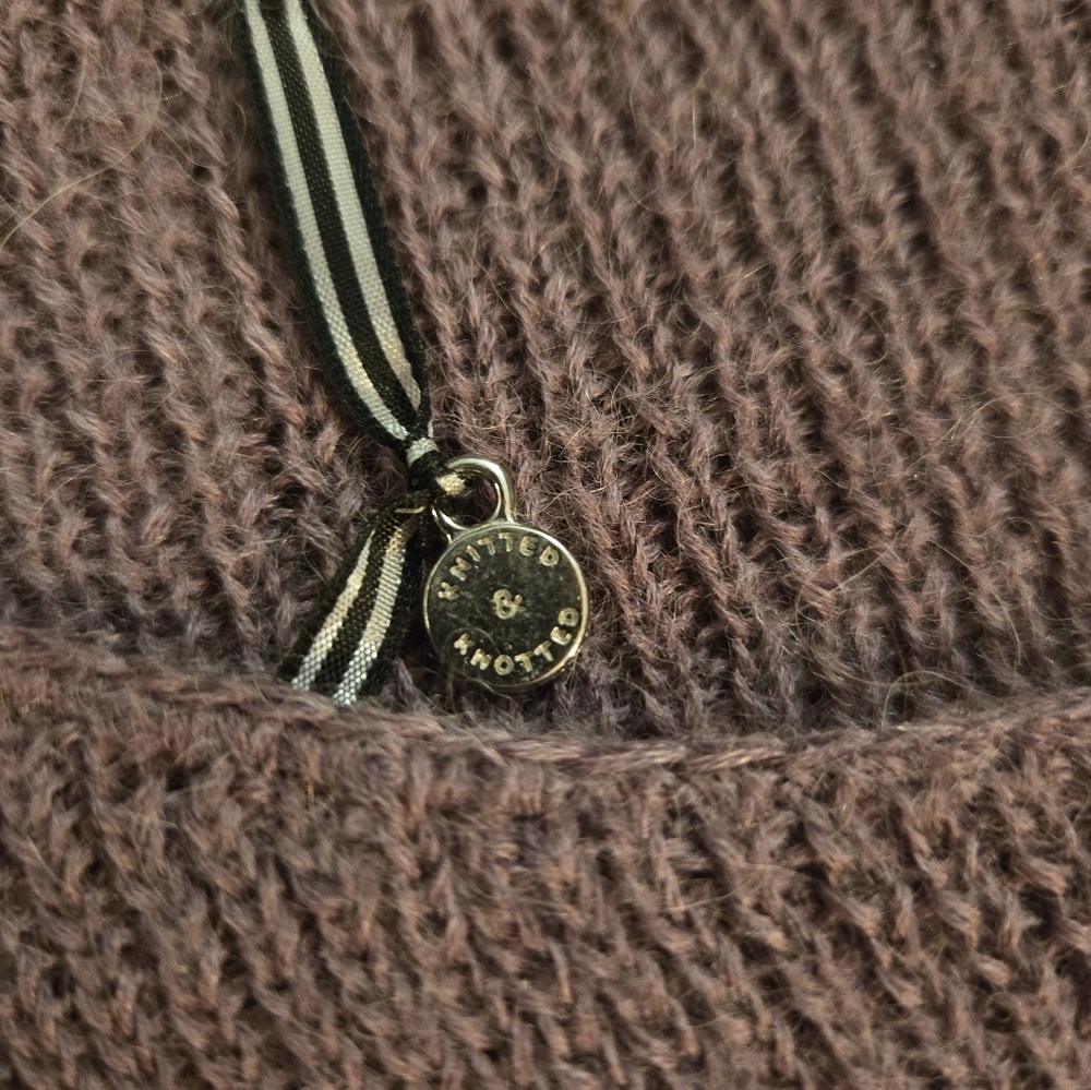 Knitted & Knotted By Anthropologie Alpaca Small Purple Long Sleeve Sweater Dress - Picture 4 of 10